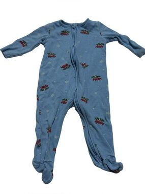 MORI Novelty Printed Bamboo Christmas Snug Fit Zip Up Bodysuit Onesie